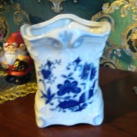    "Син лук "ваза порцелан, снимка 1 - Вази - 20309958