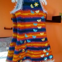 Плетена рокличка 2-3 години, снимка 6 - Детски рокли и поли - 20100459
