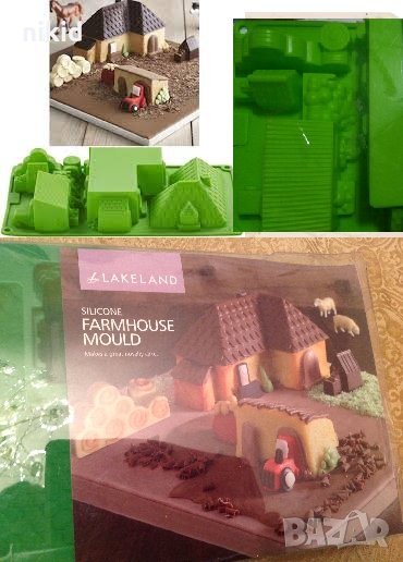 3D Ферма голяма силиконова форма калъп за направа на къща, снимка 1