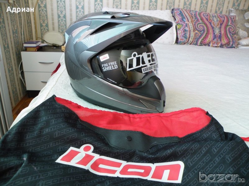 Icon Variant Gloss Medallion нов шлем каска за мотор ендуро, снимка 1