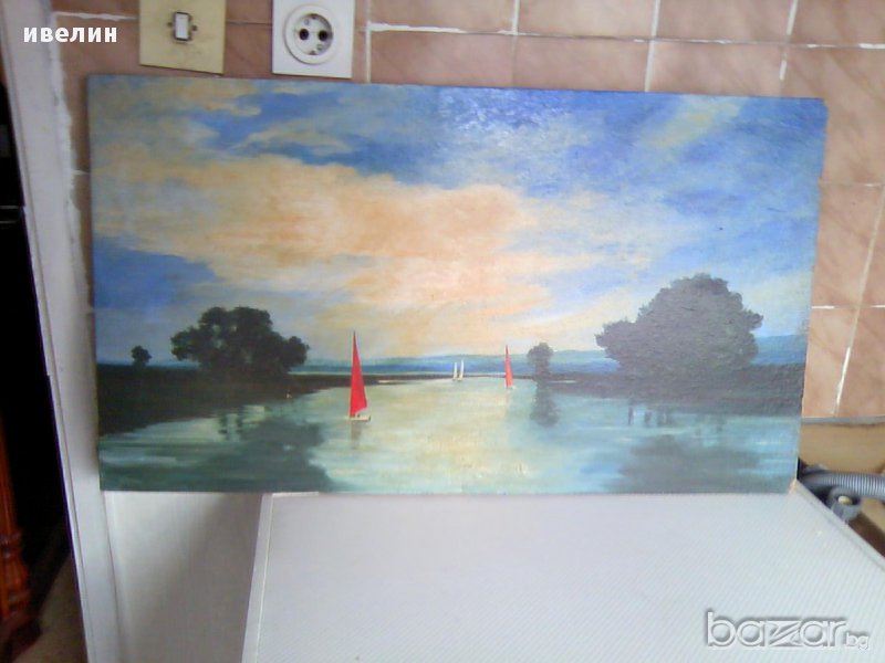 картина- морски пейзаж, снимка 1