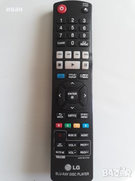 LG BLU-RAY DISC - AKB73615702 - дистанционно управление, снимка 1