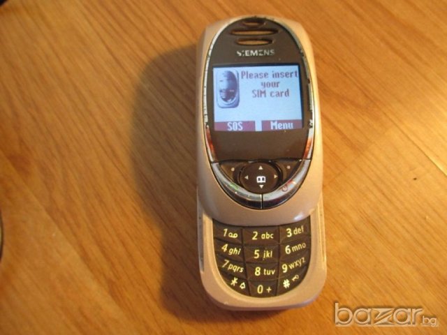 Плъзгащ Телефон с копчета  SIEMENS, сименс слайдер- Made In Germany модел 2003  г. - работещ., снимка 2 - Други - 18474396