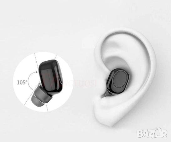 Блутут Хендсфрий Мини Безжична Скрита Слушалка Микрофон с Вградена Батерия Bluetooth Handsfree, снимка 5 - Слушалки, hands-free - 24736216