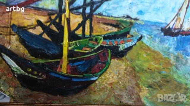 Автентична картина "По Ван Гог", снимка 2 - Картини - 24741509