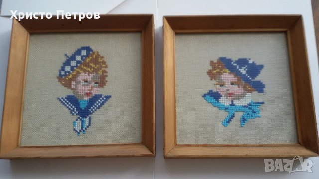 2 КРАСИВИ ГОБЛЕНА - МОРЯЧЕТА, МОМЧЕ И МОМИЧЕ, снимка 4 - Гоблени - 22311018