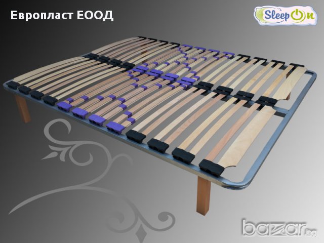 Подматрачна рамка ЕВРО ФЛЕКС с дървени крака  , снимка 2 - Спални и легла - 15814257