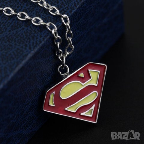 Superman колие с логото на героя(Супермен), снимка 3 - Колиета, медальони, синджири - 22007051