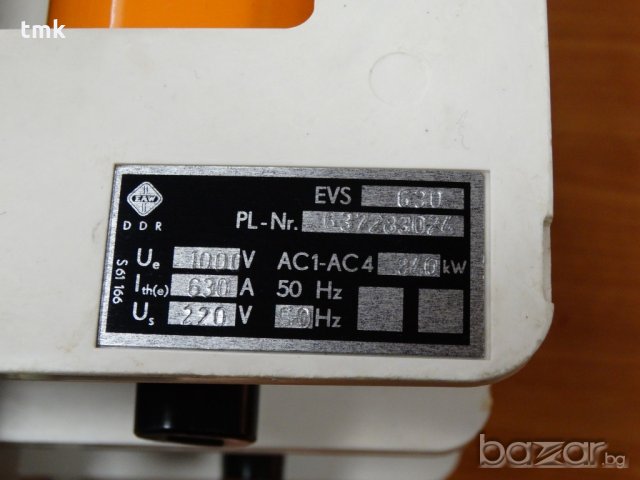 Вакуумен прекъсвач EVS 630, снимка 6 - Други машини и части - 20351260