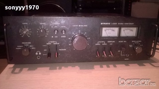 Strato a-9009-amplifier 250w-w.germany-внос швеицария, снимка 1 - Ресийвъри, усилватели, смесителни пултове - 15485411