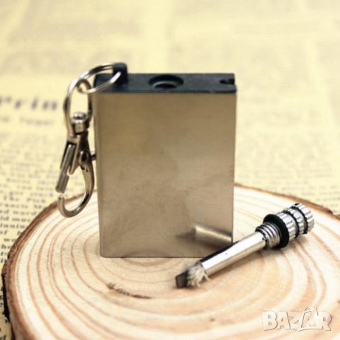 🔥 Водонепроникаем Кибрит с Кремък - ключодържател, снимка 6 - Други - 21660549