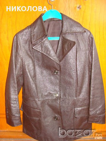 дамско сако/яке от естествена кожа с бонус блузка