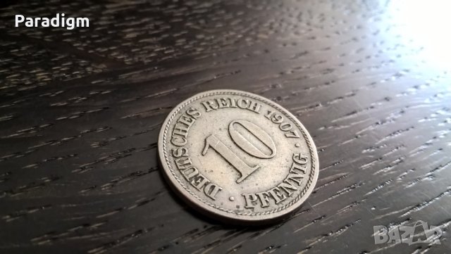 Райх монета - Германия - 10 пфенига | 1907.; серия А
