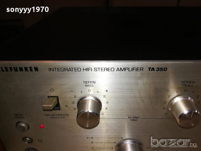telefunken ta350 hifi amplifier-за ремонт-внос швеицария, снимка 10 - Ресийвъри, усилватели, смесителни пултове - 21305324
