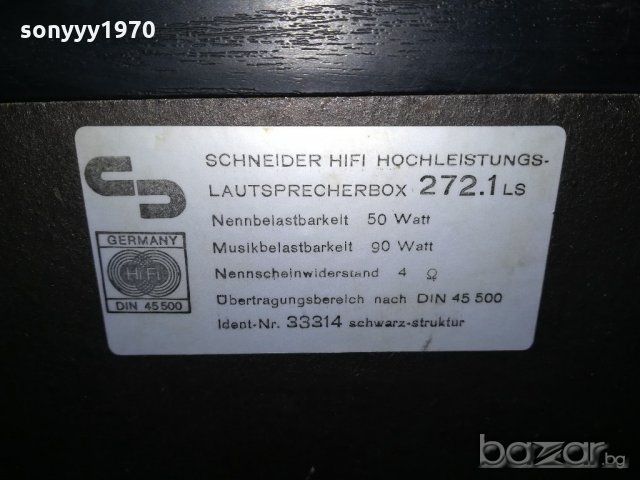 schneider hifi 2x90w-2бр тонколони-внос швеицария, снимка 7 - Тонколони - 21196158