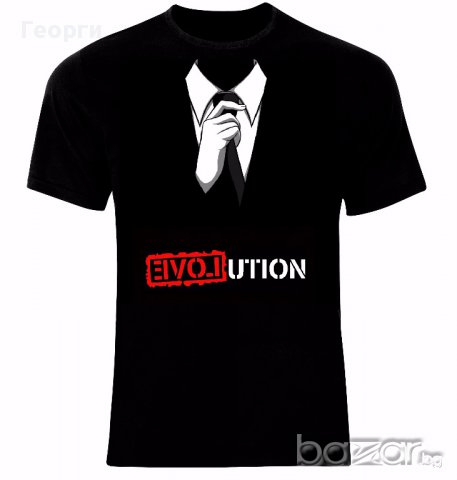 Анонимните Anonymous V for Vendetta Evolution Тениска Мъжка/Дамска S до 2XL, снимка 1