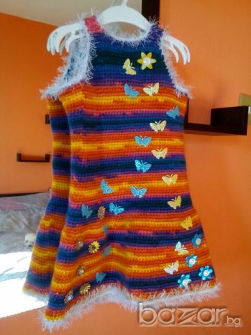 Плетена рокличка 2-3 години, снимка 6 - Детски рокли и поли - 20100459