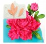 Големи долни листа за зеленина на цвете Божур силиконов молд форма за украса декор торта фондан , снимка 1 - Форми - 26061353
