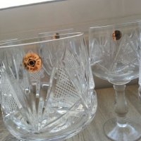 Кристални чаши за вино  ракия уиски коняк вода , снимка 4 - Чаши - 22333107