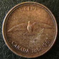1 цент 1967, Канада, снимка 1 - Нумизматика и бонистика - 13537583