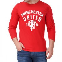 Мъжки блузи Манчестър Юнайтед / Manchester United Retro! Поръчай модел с твоя снимка!, снимка 1 - Блузи - 22839474