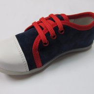 №25 до №30 Елегантни спортни обувки естествена кожа синьо/червено, снимка 3 - Детски маратонки - 17611212