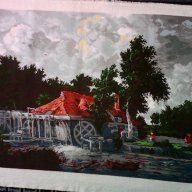 Холандката воденица, снимка 1 - Гоблени - 17417601