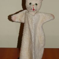 Стара играчка кукла за ръка-коте, ръчна изработка , снимка 1 - Колекции - 15790313