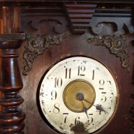 Красив старинен настолен часовник-Юнгханс с латерна, снимка 3 - Антикварни и старинни предмети - 15495664