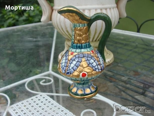 Deruta колекционерска ръчно изработена каничка , снимка 1