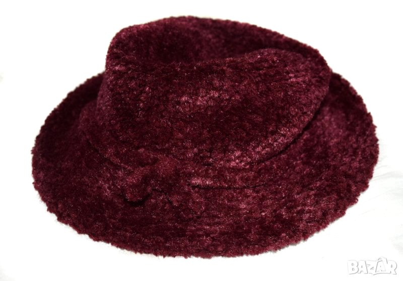 C&A дамска шапка бордо, снимка 1