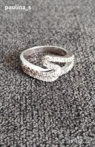 Масивен сребърен пръстен проба 925 с циркони , снимка 1