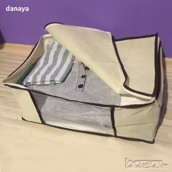 297 Органайзер калъф за съхранение на дрехи с цип и дръжки, снимка 1