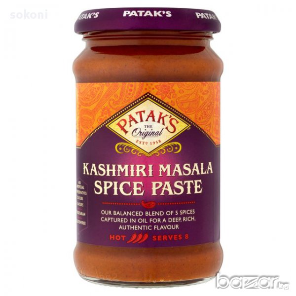 Pataks Kashmiri Masala Paste / Патакс Люта Кашмири Mасала Паста  295гр;, снимка 1