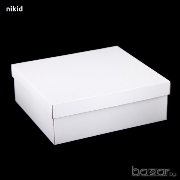 Кутия за торта картонена велпапе картон с отделен капак, снимка 1