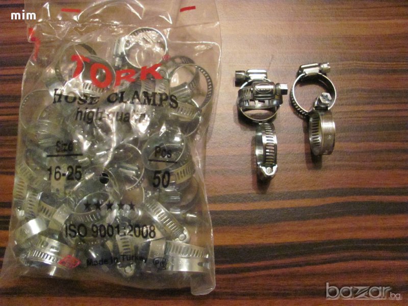 скоби водни TORK ,размери 12-20мм, 10-16мм, 16-25мм, снимка 1