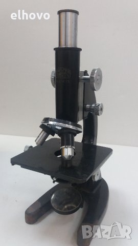 Старинен микроскоп WINKEL-ZEISS GOTTINGEN 61675 , снимка 1 - Антикварни и старинни предмети - 25631347