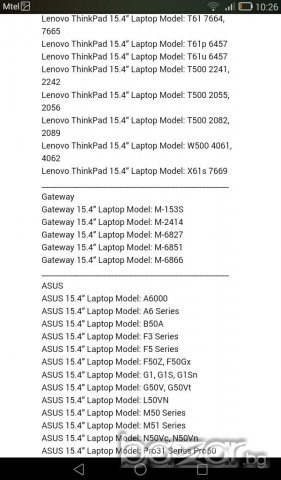 матрица-мат 15.4" за много модели лаптопи, снимка 3 - Монитори - 16766340
