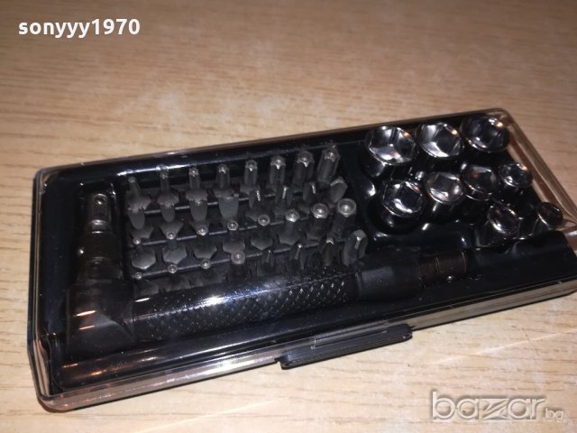 отвертка/гидоре 42 части в кутия с прозрачен капак, снимка 6 - Отвертки - 20803792