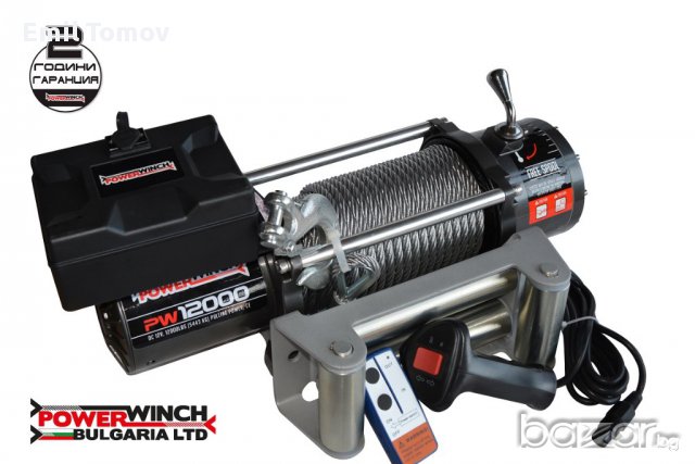 Лебедка електрическа KangarooWinch/PowerWinch K 12000 lbs 12V - НОВА, снимка 2 - Аксесоари и консумативи - 13709861
