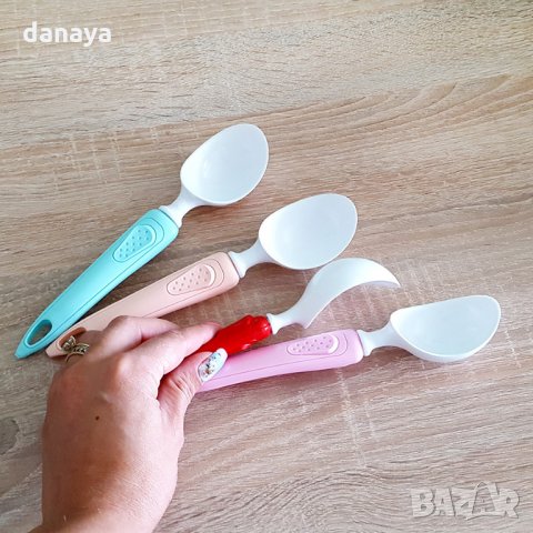 Пластмасова лъжица за сладолед, снимка 2 - Прибори за хранене, готвене и сервиране - 25969688