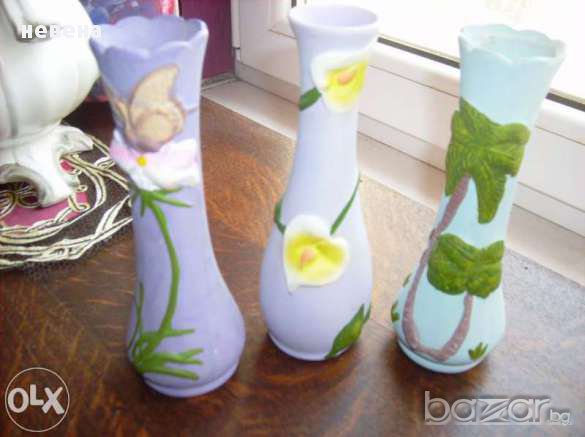 Три стари вазички керамика , снимка 2 - Декорация за дома - 14271328