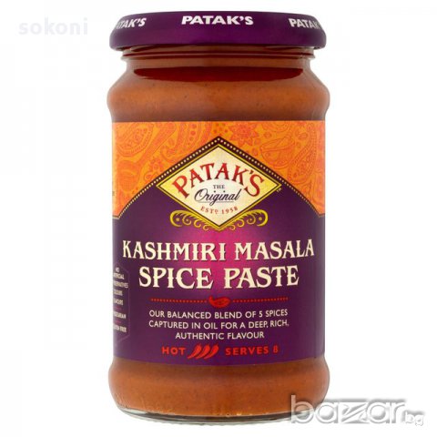 Pataks Kashmiri Masala Paste / Патакс Люта Кашмири Mасала Паста  295гр;, снимка 1 - Домашни продукти - 16798909