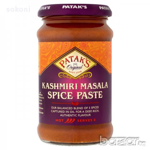 Pataks Kashmiri Masala Paste / Патакс Люта Кашмири Mасала Паста  295гр;