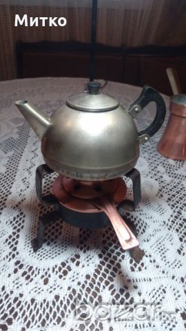 Стари медни съдове и сервиз турски 100 г., снимка 6 - Антикварни и старинни предмети - 20343338