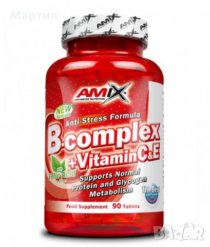 AMIX Vitamin B-Complex + Vitamin C & E / 90 Tabs., снимка 1 - Хранителни добавки - 23075859