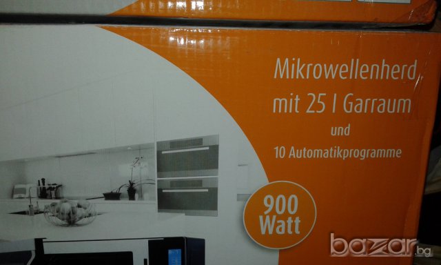 Микровълнова QUIGG 4 в 1, 900W, 25L- Нови с гаранция! Немски! , снимка 3 - Печки, фурни - 17651273