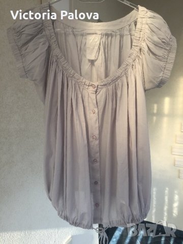 Нежна памучна блузка балон, PEPE JEANS, снимка 6 - Ризи - 22604594