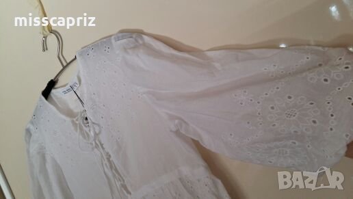 Памучна риза Zara , снимка 8 - Ризи - 24404180
