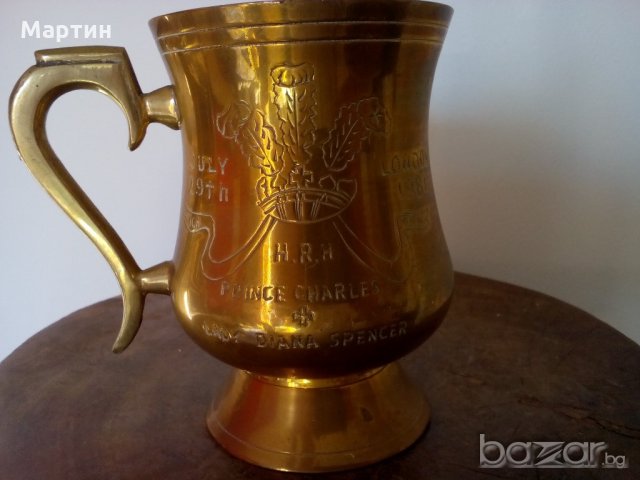 1933г. Масивна бронзова - Халба - 1 бр. ( 777952) , снимка 2 - Други стоки за дома - 18312465